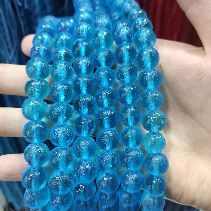 Wholesale Matte Loose Beads Green Red White Blue Rough Red Meteorite Beads Czech Moldavite Glass Beads for Jewelry Making