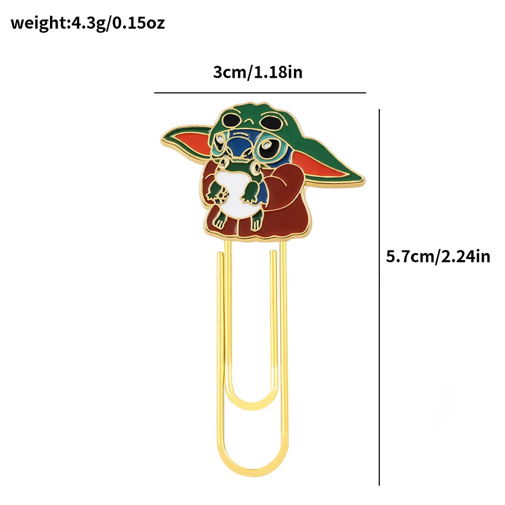 Funny Stitch Bookmarks Metal Paperclip Bookmarks Anime Fans Series Reading Markers Girl Gifts School Supplies Stationery