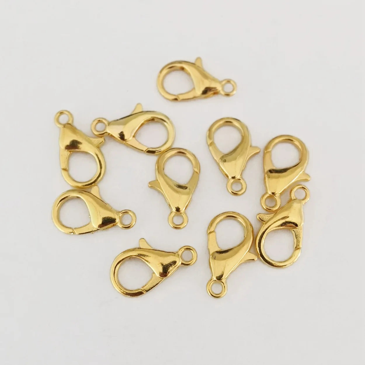 Gold Color / Bronze / Gun Black / Dark Silver Color Metal Lobster Clasps Hooks for Necklace Bracelet Jewelry Making DIY Findings