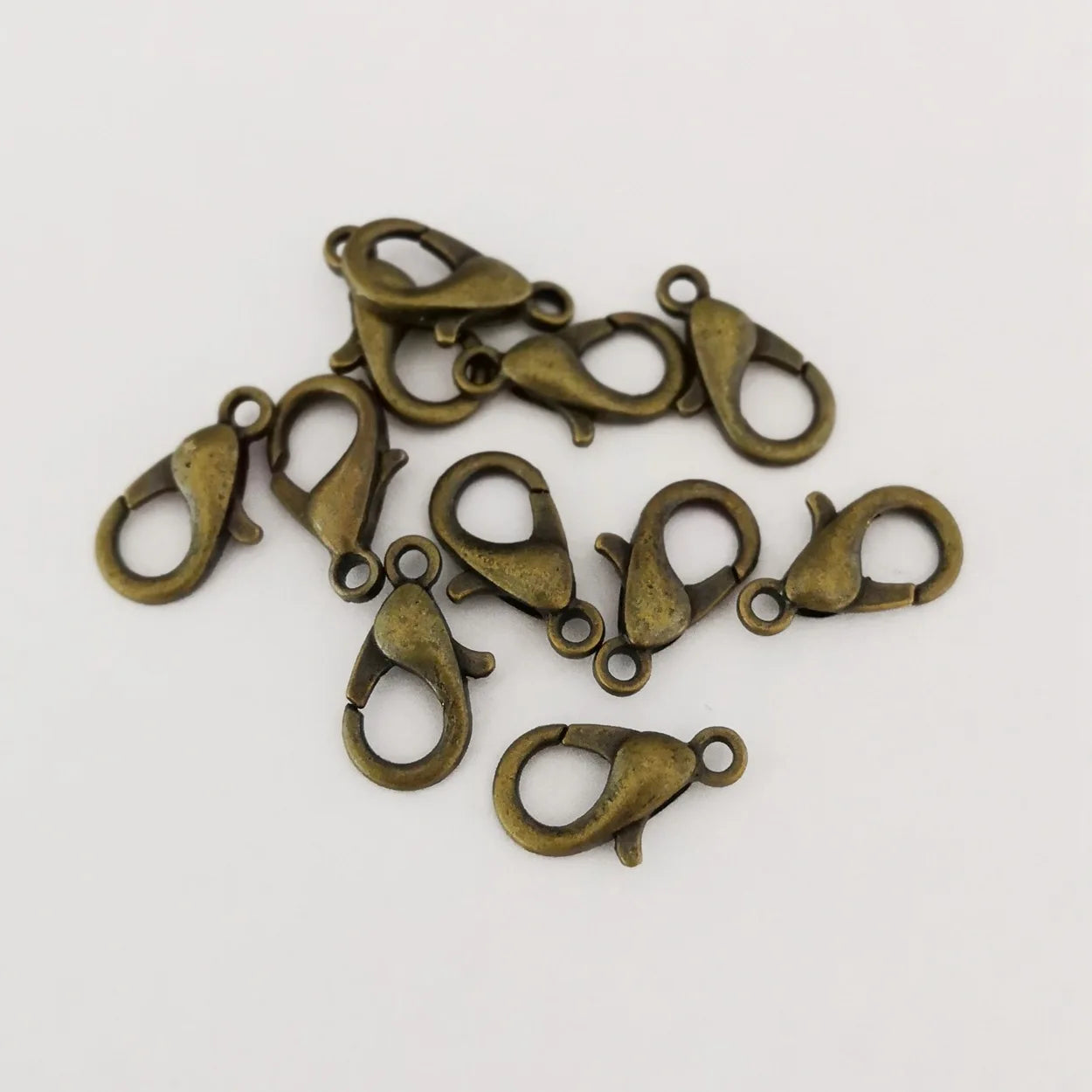 Gold Color / Bronze / Gun Black / Dark Silver Color Metal Lobster Clasps Hooks for Necklace Bracelet Jewelry Making DIY Findings