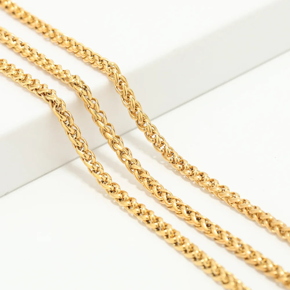 B1739 Gilding Chain 14k 18k Gold Cuban Chain Fashion Chain Jewelry Making