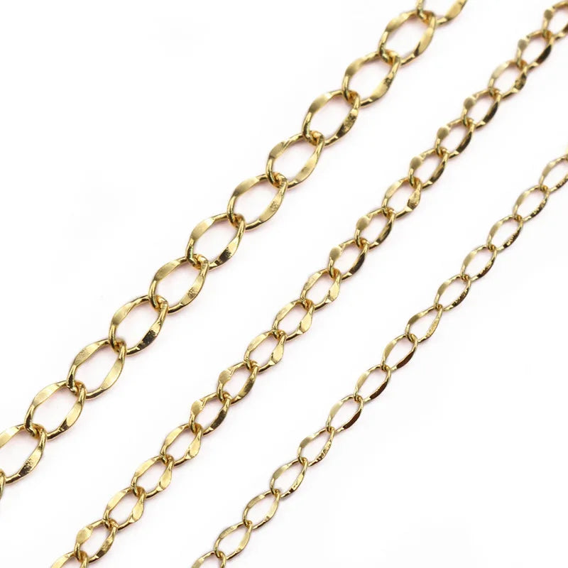 E608 Fashion Stainless Steel Extension Chain Cross Chain Extended Chain for Jewelry Making