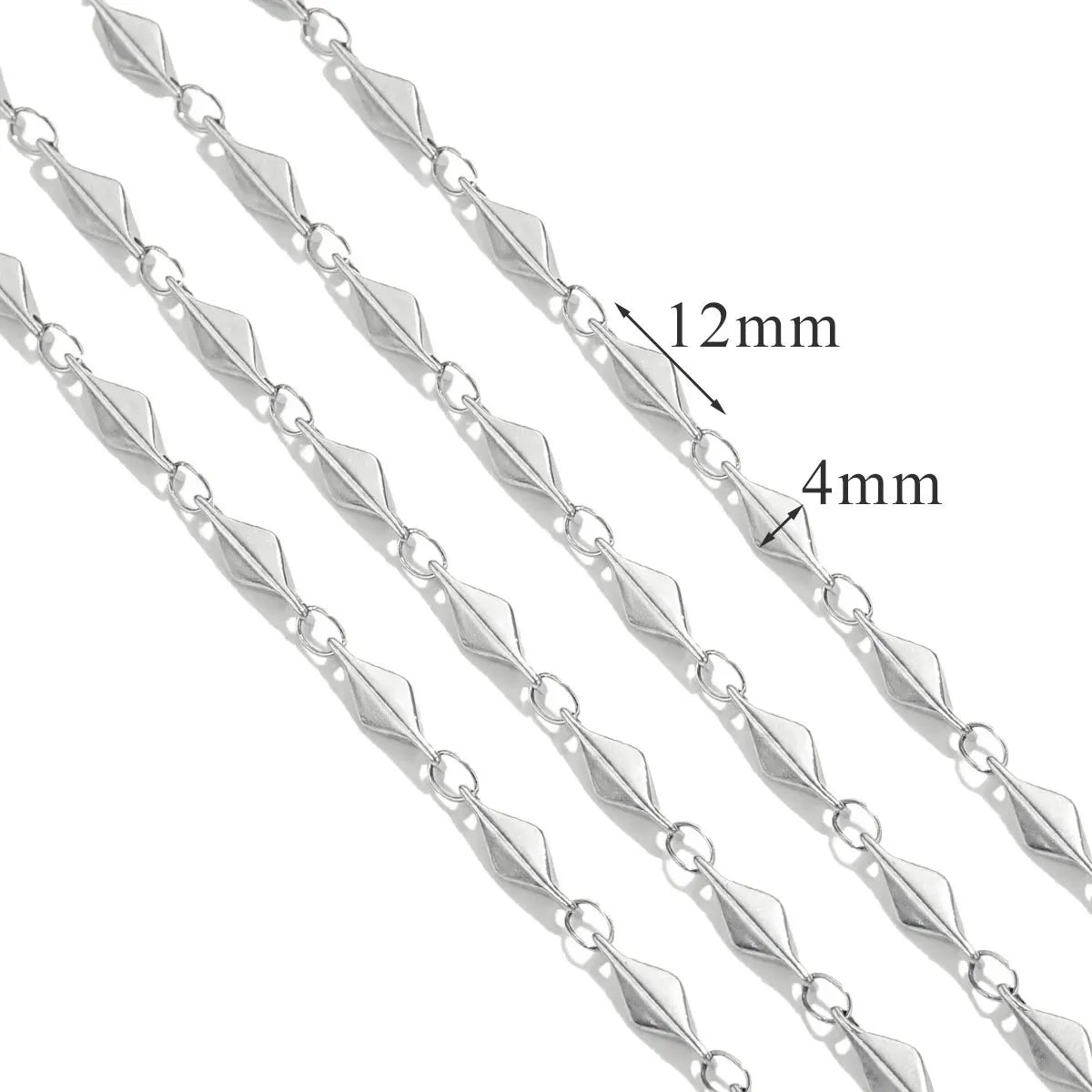 A2941 Fashion Gold Silver Plated Stainless Steel Chain Unique Shape Bulk Necklace Bracelet Jewelry Making Chain Findings