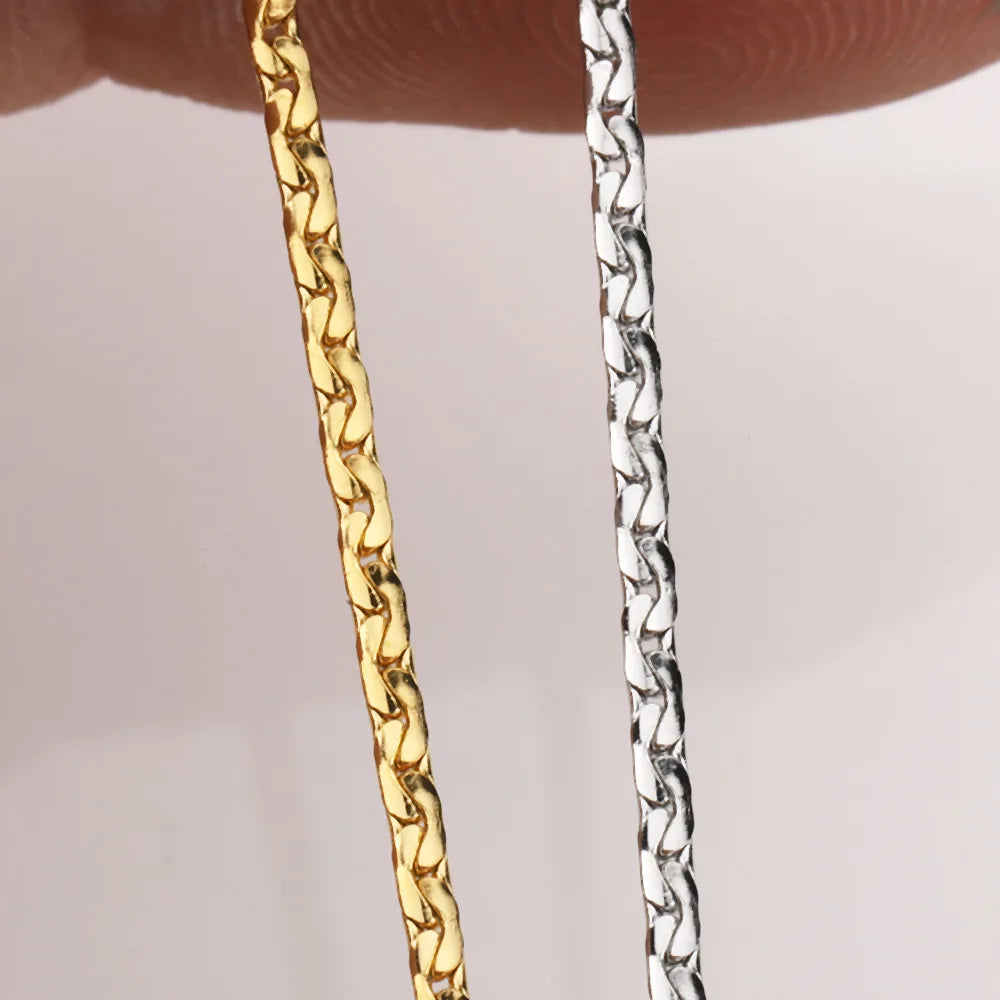 Keep Color Jewelry DIY Irregular Chain 18k Gold Pvd Stainless Steel Thin Roller Chain for Choker Anklets