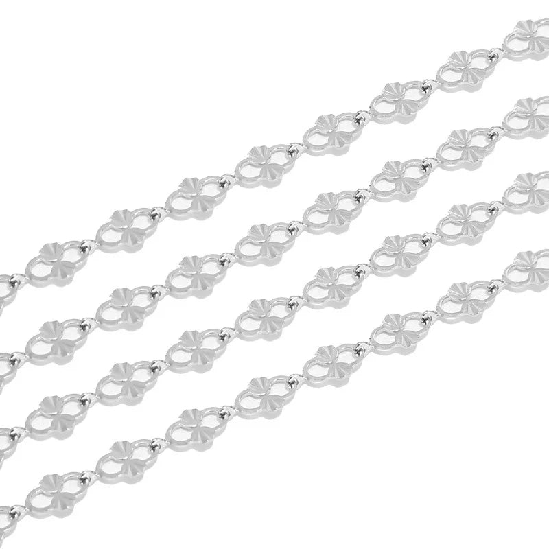 High Quality Vacuum 18k Gold Chain Stainless Steel Chain Necklace Accessory Bulk Thunk Chain for Diy