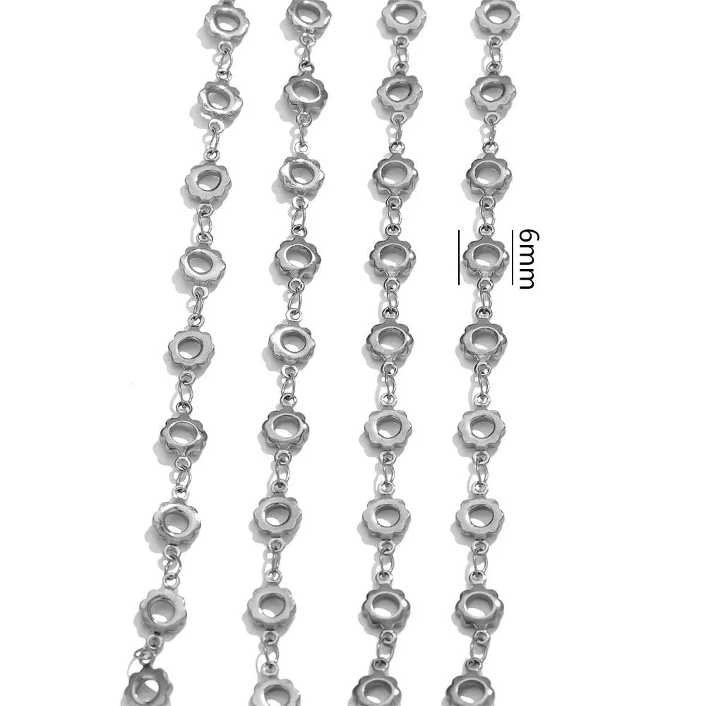 D566 High Quality Multi Design Stainless Steel Chain for Necklace Bracelet Making Bulk Roll Jewelry Chain
