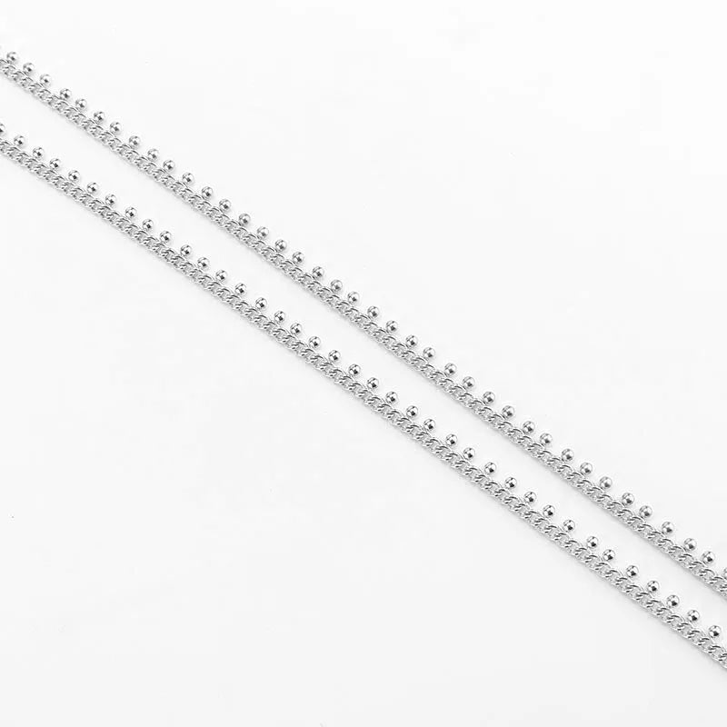 B3816 18k Gold Ball Beads Chain High Quality Stainless Steel Waterproof Bulk Chain for Diy