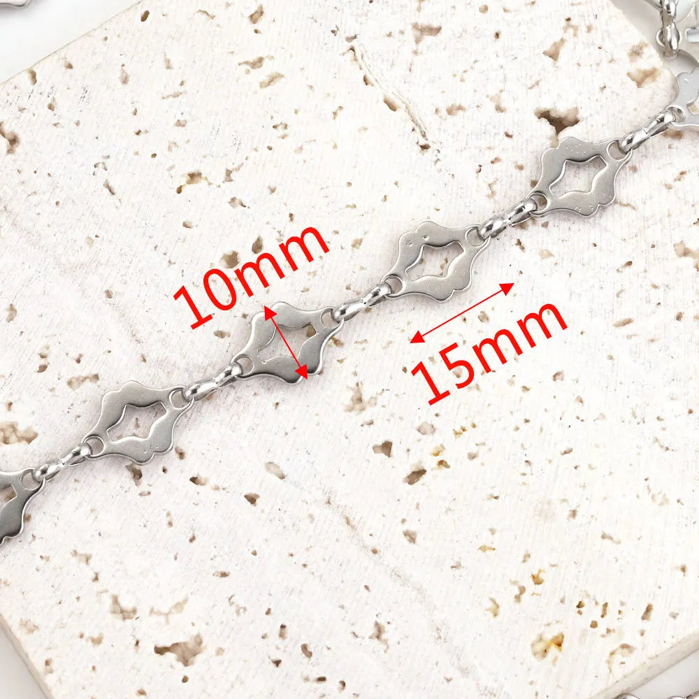 A1517 High Quality Multi Stainless Steel Chain Oval Necklace Bracelet Bulk Chain for Jewelry Making Diy