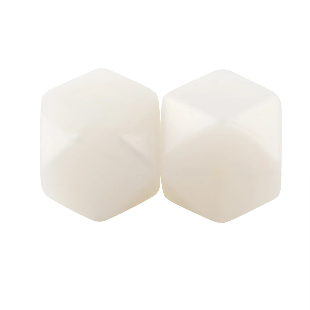 100Pcs Silicone Beads 14mm Hexagon Bead For Jewelry Making DIY Necklace Bracelets Keychain Jewelry Accessories Food Grade