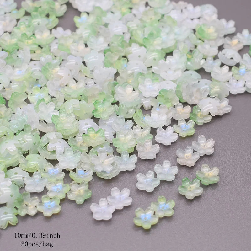 Mix Color 250g10mm Cherry Blossom Bead Czech Glass Loose Beads for Jwelry Making DIY Accessories Handmade