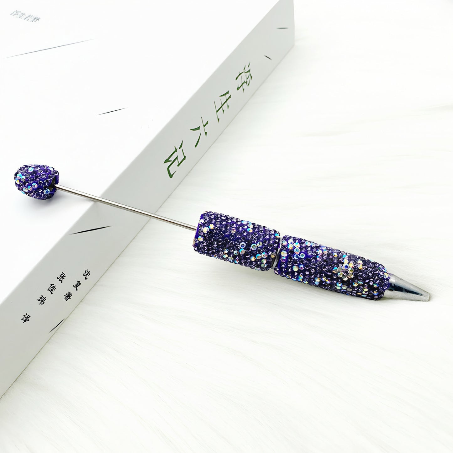 1pcs DIY heavy industry full diamond bead pen, creative handmade diamond-encrusted personalized luxury gift pen ballpoint pen spot wholesale