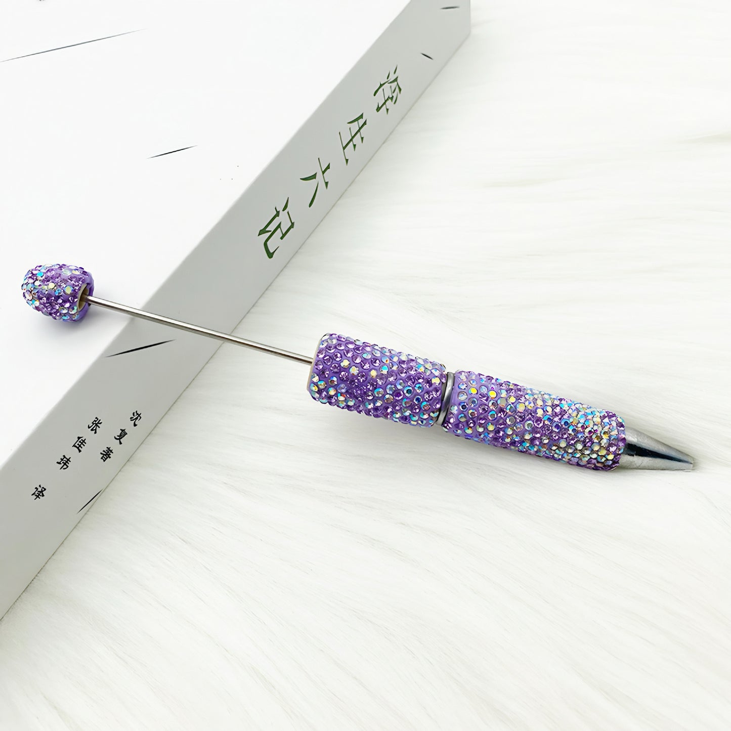 1pcs DIY heavy industry full diamond bead pen, creative handmade diamond-encrusted personalized luxury gift pen ballpoint pen spot wholesale