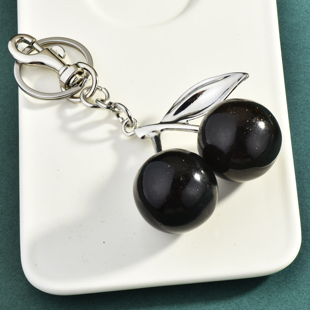 Cherry Bag Charm Purse Charms Keychain- Car Cherry Accessories keychian Gifts for Women Christmas Gifts For Women Valentine Bag Gifts For Women