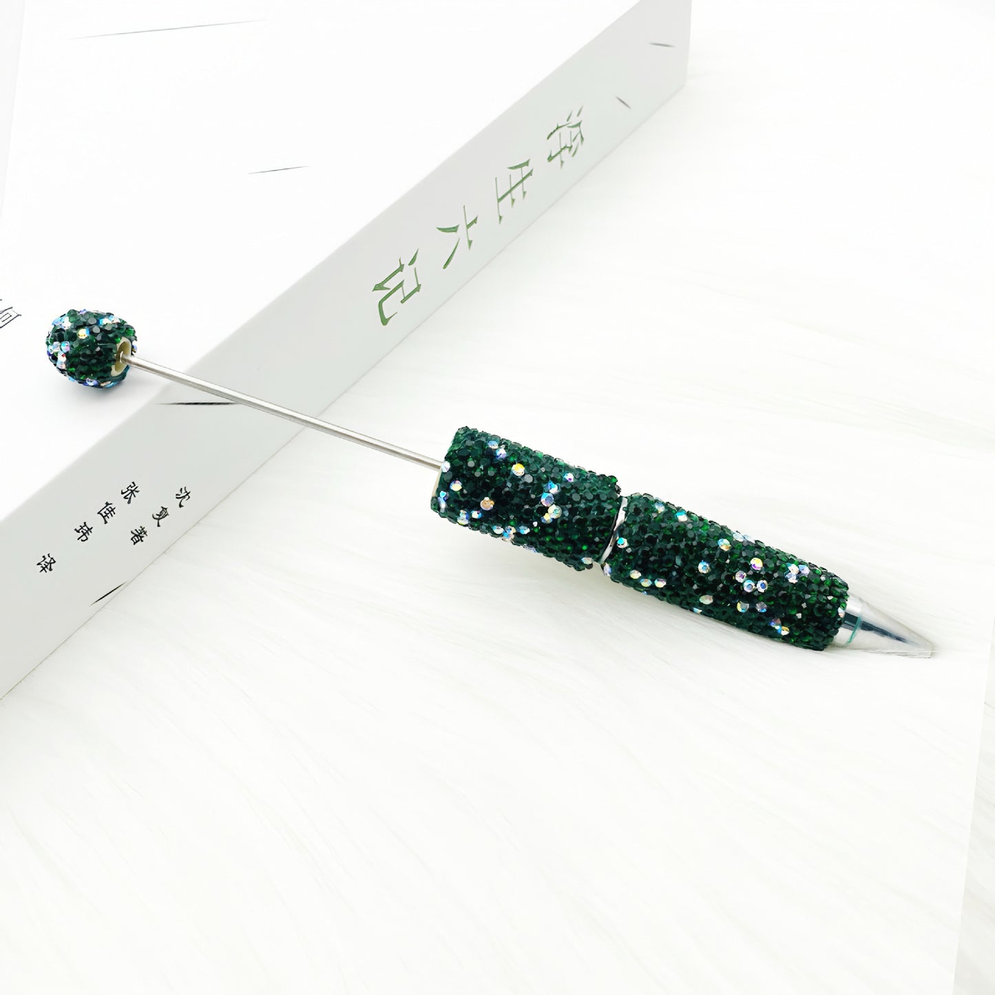1pcs DIY heavy industry full diamond bead pen, creative handmade diamond-encrusted personalized luxury gift pen ballpoint pen spot wholesale