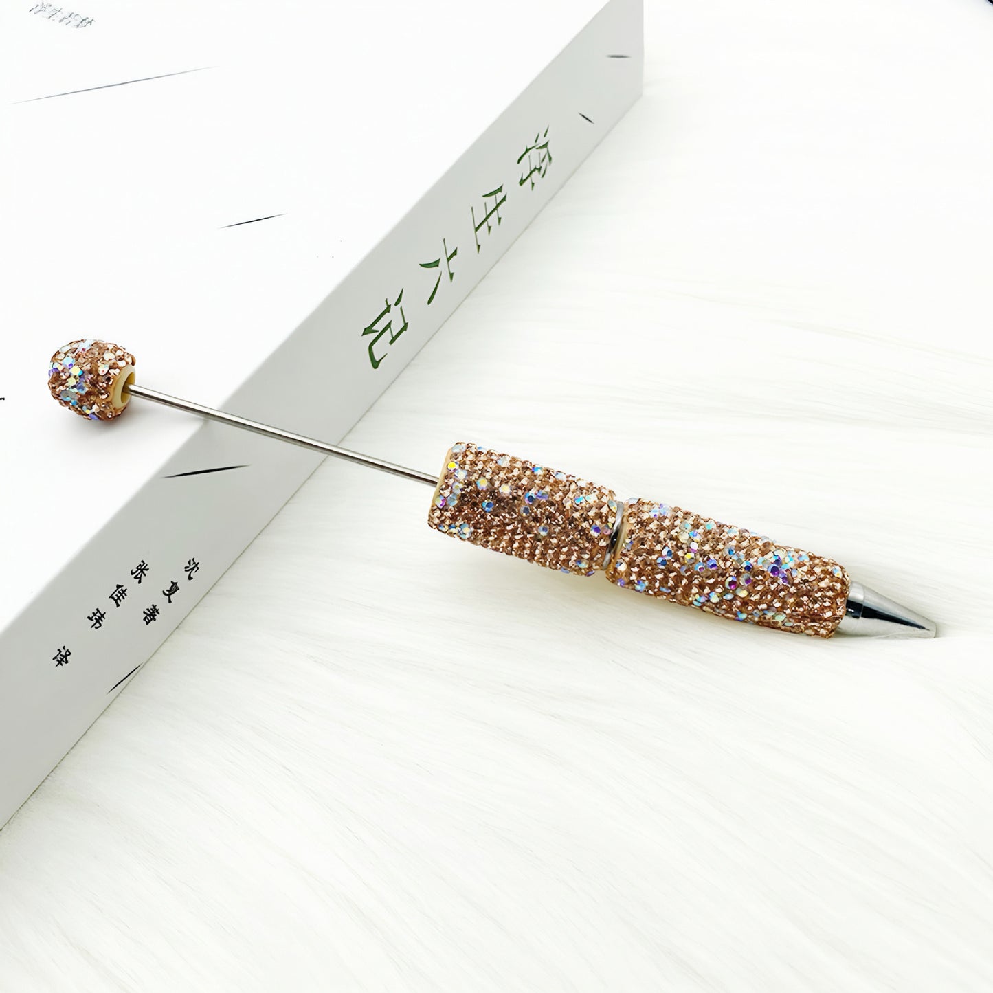 1pcs DIY heavy industry full diamond bead pen, creative handmade diamond-encrusted personalized luxury gift pen ballpoint pen spot wholesale