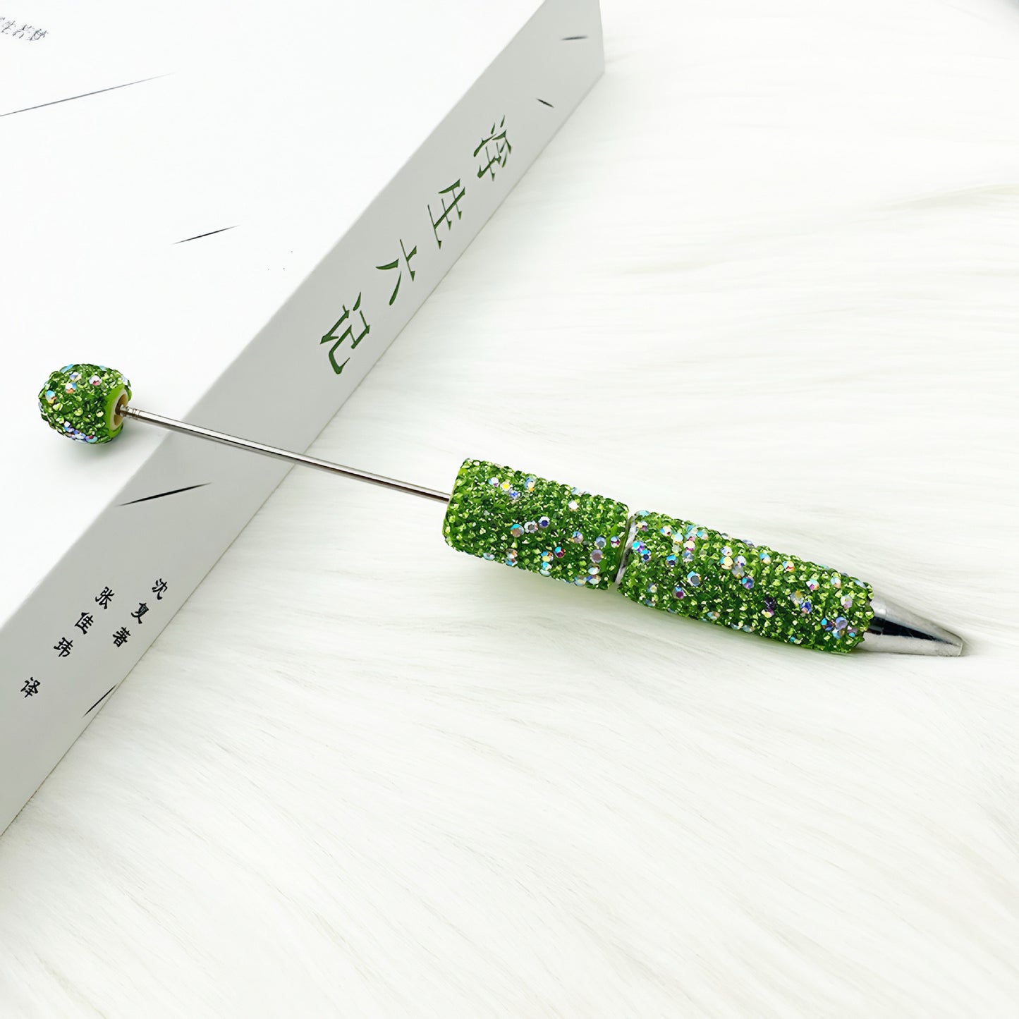 1pcs DIY heavy industry full diamond bead pen, creative handmade diamond-encrusted personalized luxury gift pen ballpoint pen spot wholesale