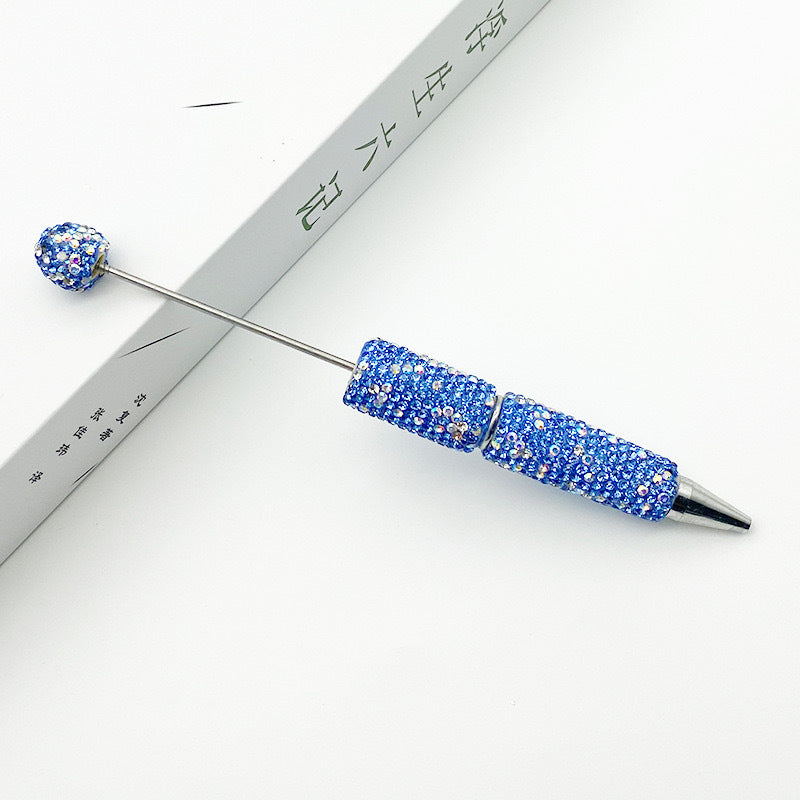 1pcs DIY heavy industry full diamond bead pen, creative handmade diamond-encrusted personalized luxury gift pen ballpoint pen spot wholesale