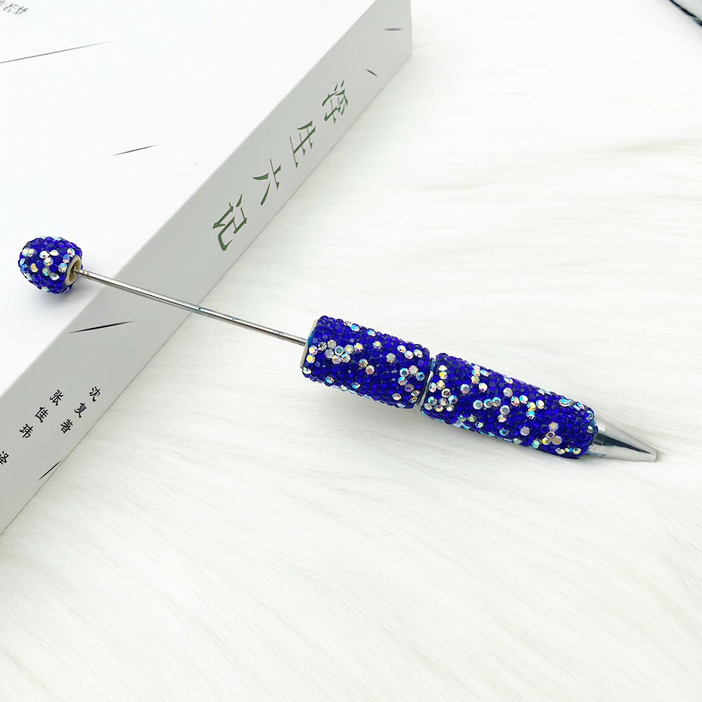 1pcs DIY heavy industry full diamond bead pen, creative handmade diamond-encrusted personalized luxury gift pen ballpoint pen spot wholesale