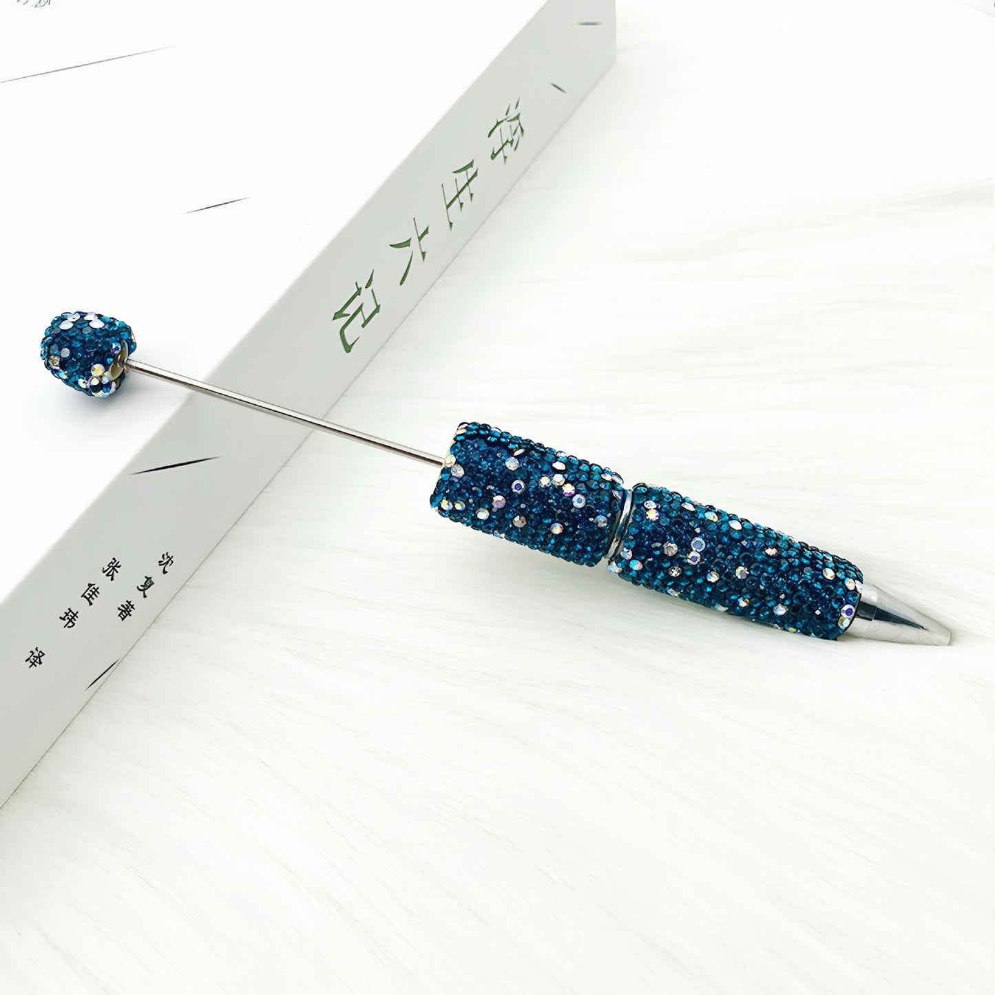 1pcs DIY heavy industry full diamond bead pen, creative handmade diamond-encrusted personalized luxury gift pen ballpoint pen spot wholesale