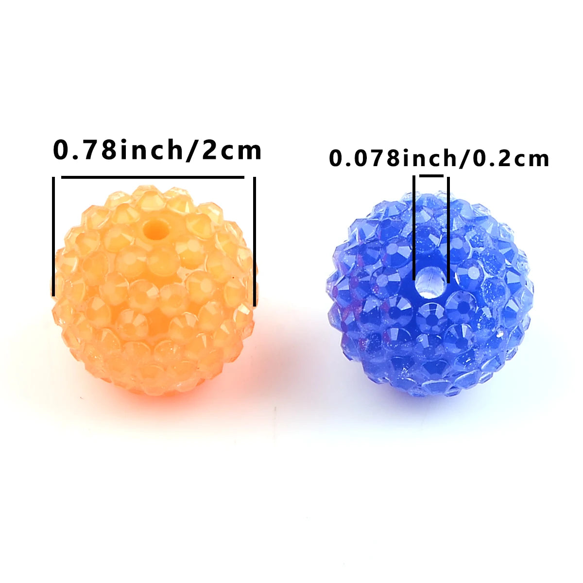 4pcs Solid color hand-painted water drop acrylic round beads for jewelry making charm DIY Bracelet Necklace Accessories