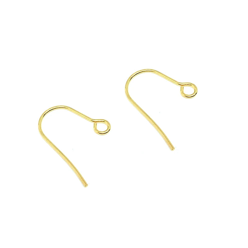 Semitree 100pcs Stainless Steel Ear Wires Simple Earrings Hook for Crafts Earring Findings Diy Jewelry Handcrafted Accessories