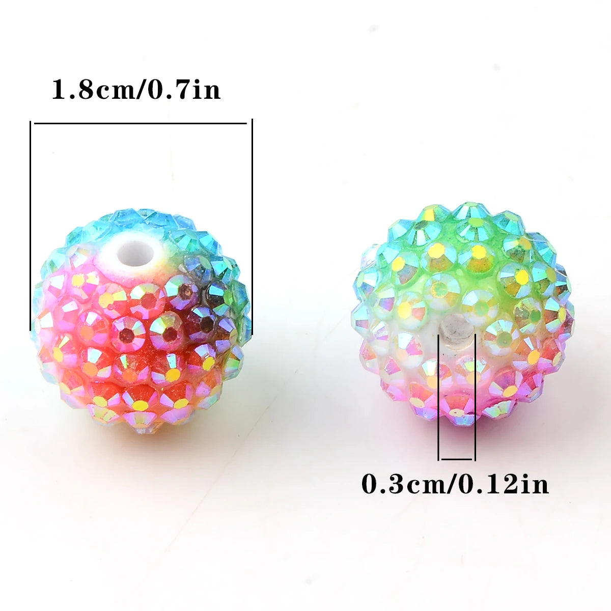 4pcs Hand paint color thorn ball acrylic bead,Hand-paint Loose Spacer Bead,For Gifts Make Bracelet necklace anklet Diy Accessory