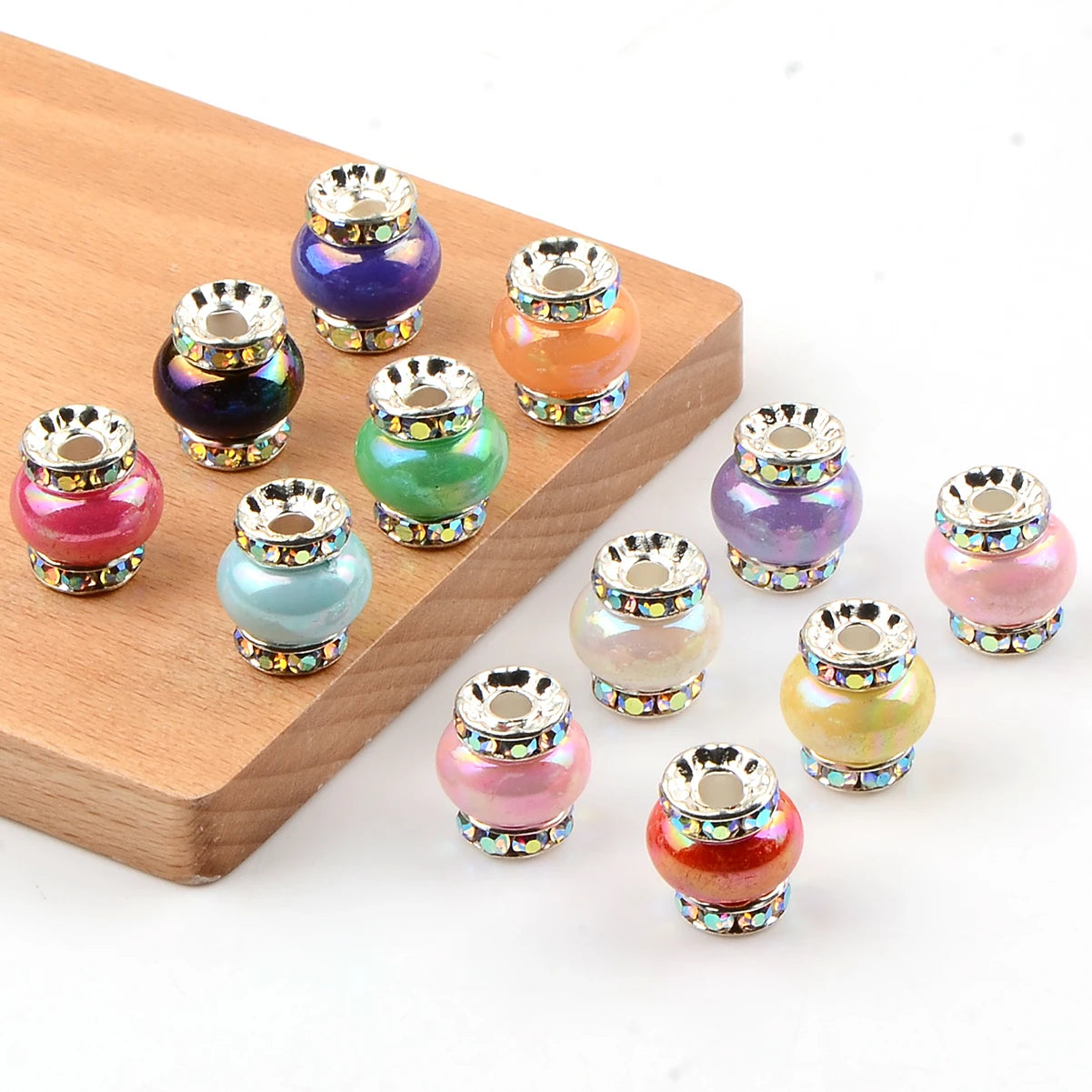 Candy color Creative Jade pot Shape acrylic oval beads spacer beads for jewelry making charm DIY Bracelet Necklace Accessories