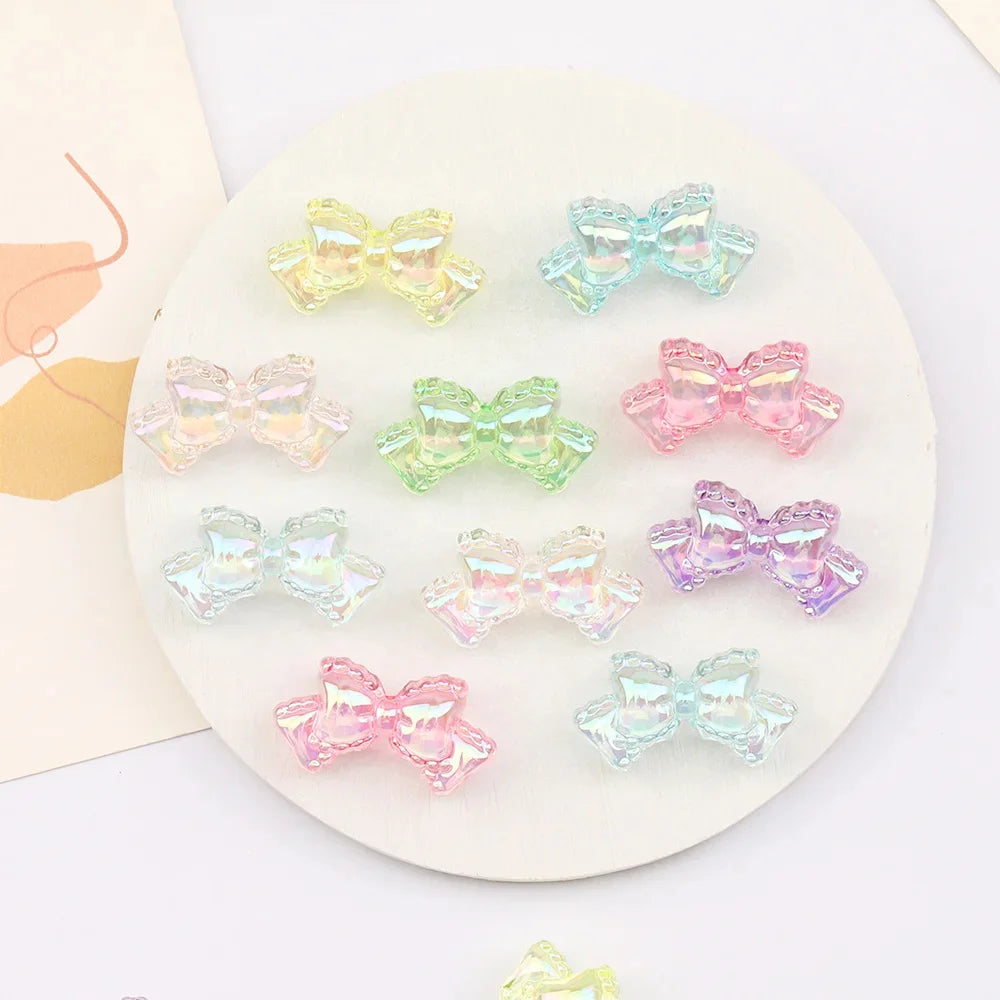 Design 100Pcs Jewelry Findings & Components/DIY Beads Making/Hand Made/Flower Shape/Aurora Matte Effect/Acrylic Bead