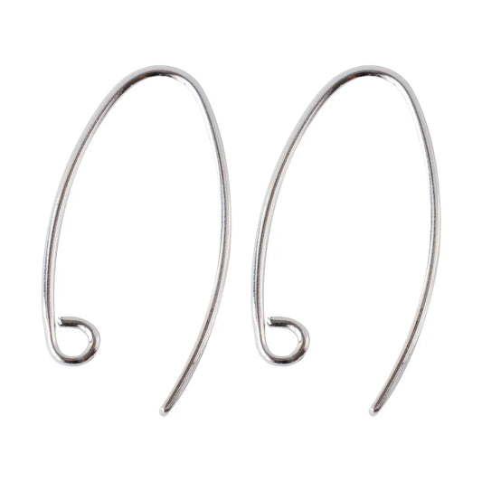 ear hook, solid 925 sterling silver earring wire hooks, sterling silver earring findings components