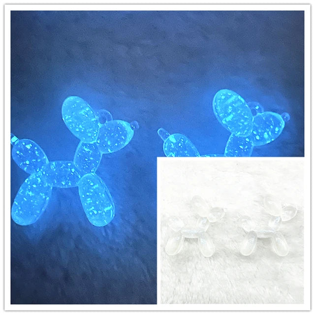 Color Stereo Lovely Balloon Dog Acrylic Charms Jewelry Making DIY Necklace Key Chain Decoration Cute Charms Pendant
