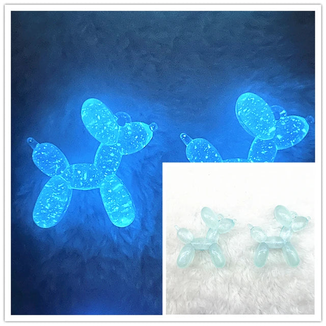 Color Stereo Lovely Balloon Dog Acrylic Charms Jewelry Making DIY Necklace Key Chain Decoration Cute Charms Pendant