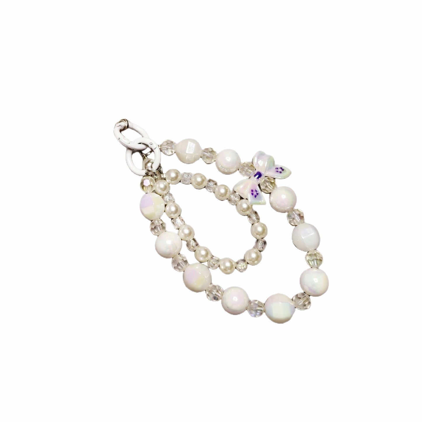 Mobile phone chain anti-lost bracelet mobile phone lanyard portable hanging chain cute mobile phone case chain bow accessories Japan and South Korea