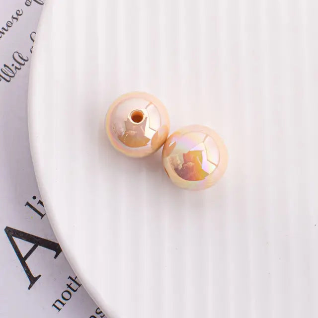 Trendy New 10 16mm AB Colors Chunky Round Gumball Bubblegum Jewelry Beads Plastic Acrylic Loose Bracelet Necklace Spacers