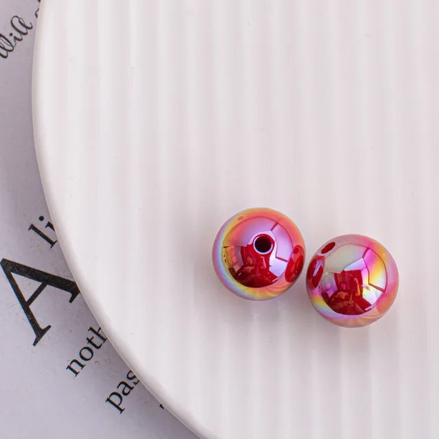 Trendy New 10 16mm AB Colors Chunky Round Gumball Bubblegum Jewelry Beads Plastic Acrylic Loose Bracelet Necklace Spacers