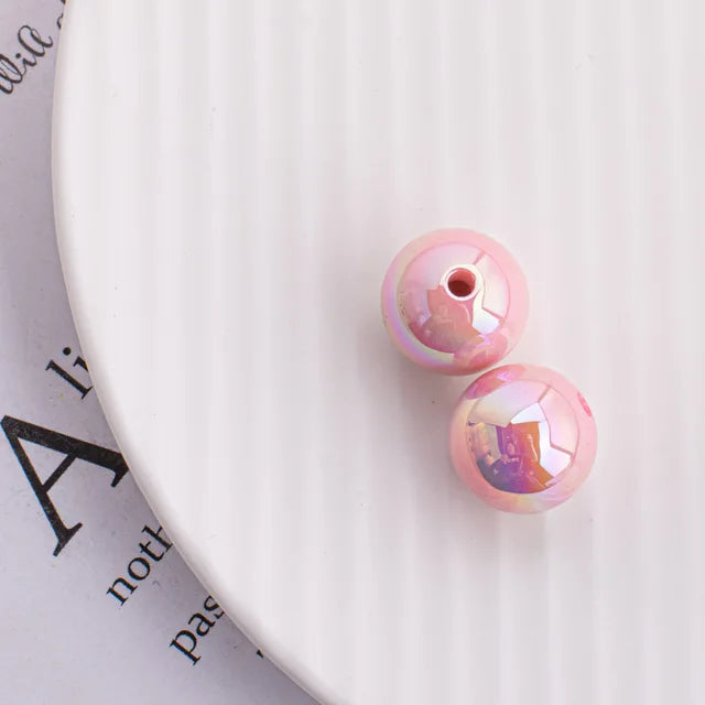 Trendy New 10 16mm AB Colors Chunky Round Gumball Bubblegum Jewelry Beads Plastic Acrylic Loose Bracelet Necklace Spacers