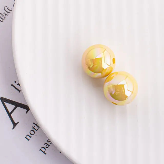 Trendy New 10 16mm AB Colors Chunky Round Gumball Bubblegum Jewelry Beads Plastic Acrylic Loose Bracelet Necklace Spacers