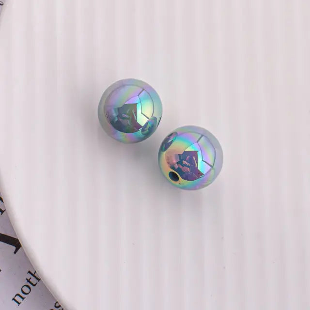 Trendy New 10 16mm AB Colors Chunky Round Gumball Bubblegum Jewelry Beads Plastic Acrylic Loose Bracelet Necklace Spacers