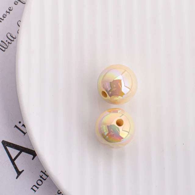 Trendy New 10 16mm AB Colors Chunky Round Gumball Bubblegum Jewelry Beads Plastic Acrylic Loose Bracelet Necklace Spacers