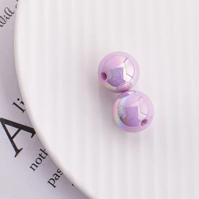 Trendy New 10 16mm AB Colors Chunky Round Gumball Bubblegum Jewelry Beads Plastic Acrylic Loose Bracelet Necklace Spacers