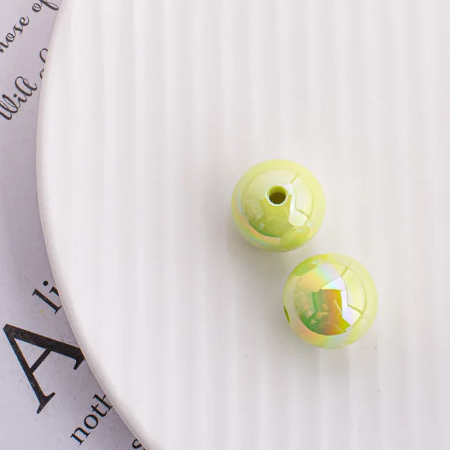 Trendy New 10 16mm AB Colors Chunky Round Gumball Bubblegum Jewelry Beads Plastic Acrylic Loose Bracelet Necklace Spacers