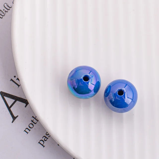 Trendy New 10 16mm AB Colors Chunky Round Gumball Bubblegum Jewelry Beads Plastic Acrylic Loose Bracelet Necklace Spacers