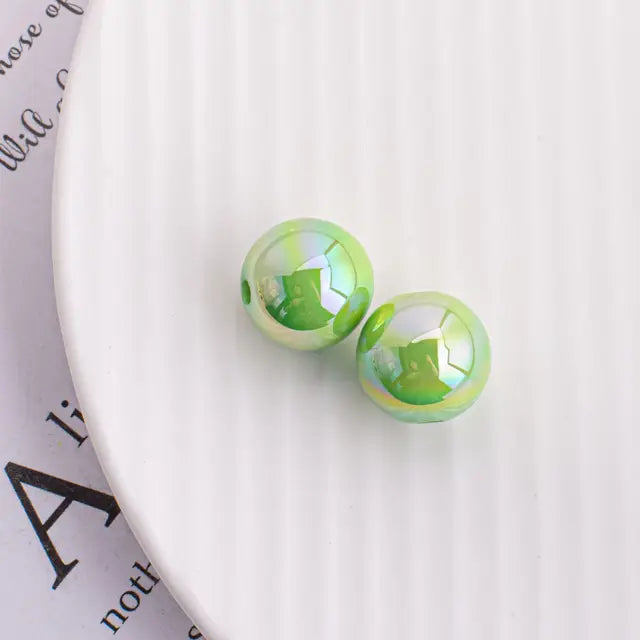 Trendy New 10 16mm AB Colors Chunky Round Gumball Bubblegum Jewelry Beads Plastic Acrylic Loose Bracelet Necklace Spacers