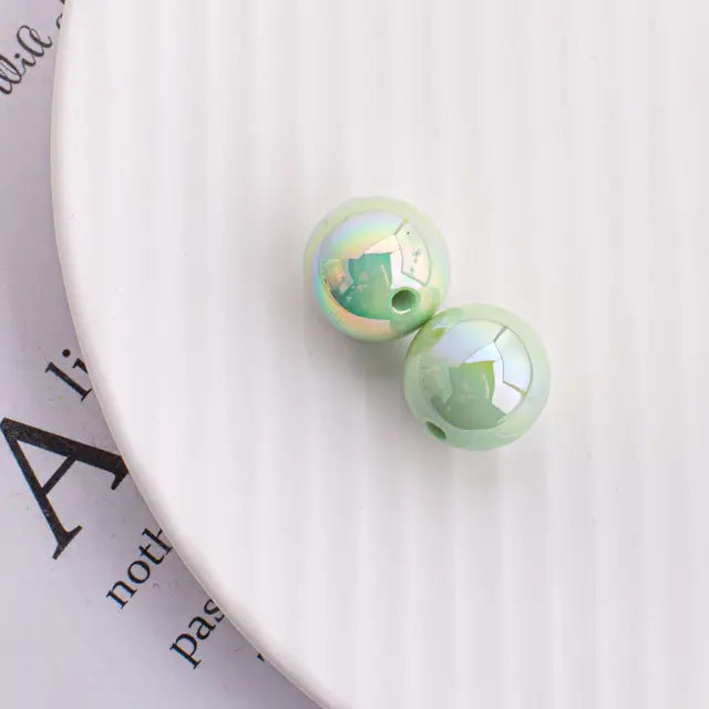 Trendy New 10 16mm AB Colors Chunky Round Gumball Bubblegum Jewelry Beads Plastic Acrylic Loose Bracelet Necklace Spacers