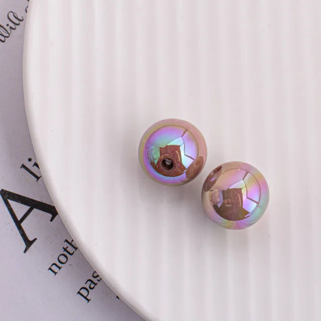 Trendy New 10 16mm AB Colors Chunky Round Gumball Bubblegum Jewelry Beads Plastic Acrylic Loose Bracelet Necklace Spacers