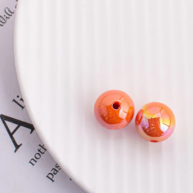 Trendy New 10 16mm AB Colors Chunky Round Gumball Bubblegum Jewelry Beads Plastic Acrylic Loose Bracelet Necklace Spacers