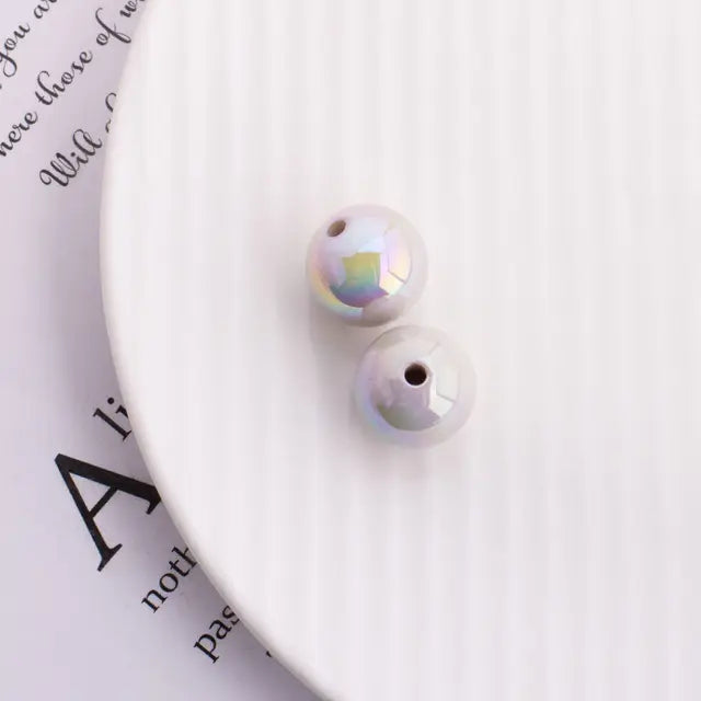 Trendy New 10 16mm AB Colors Chunky Round Gumball Bubblegum Jewelry Beads Plastic Acrylic Loose Bracelet Necklace Spacers