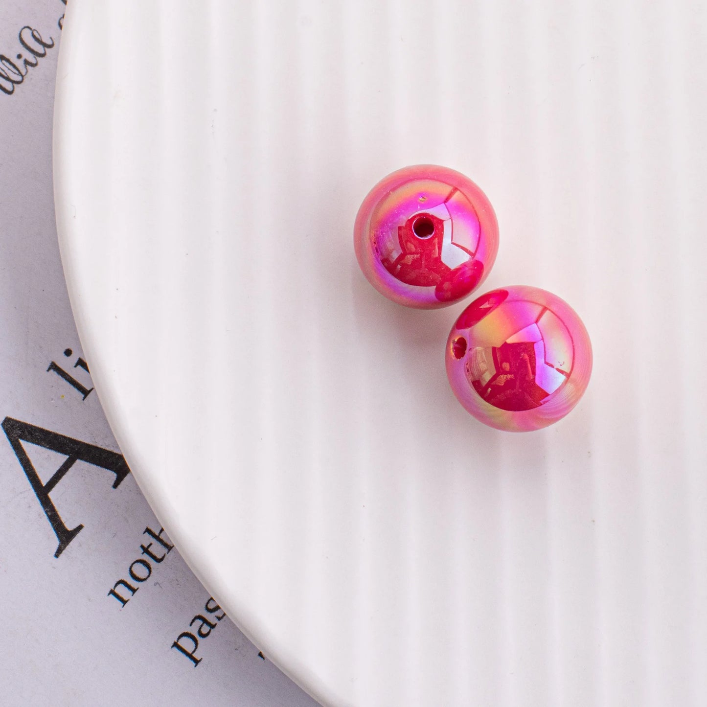 Trendy New 10 16mm AB Colors Chunky Round Gumball Bubblegum Jewelry Beads Plastic Acrylic Loose Bracelet Necklace Spacers