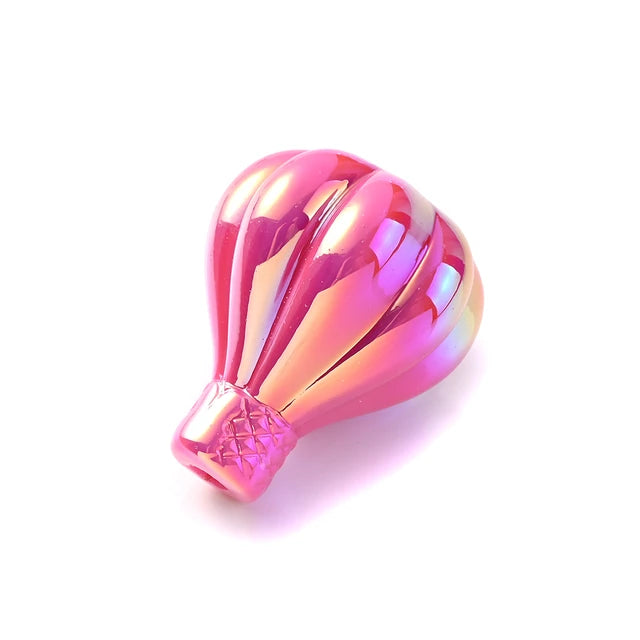 iYOE 5pcs 24x30mm Ab Color Vase Beads Hot Air Balloon Acrylic Beads For Jewelry Making Necklace Phone Chain Bracelet Keychain