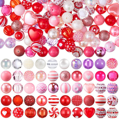 [100pcs Crystal Beads for Jewelry] 100pcs 20mm Mixed Crystal & Rhinestone Beads - Chunky Resin Sugar Beads for DIY Pen Decor, Keychains & Jewelry Crafting Supplies, JDC JOYASDECHINA