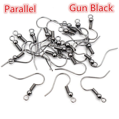 100pcs 20*17mm Gold Antique bronze Ear Hooks Earrings Clasps Findings Earring Wires For Jewelry Making Supplies Wholesale